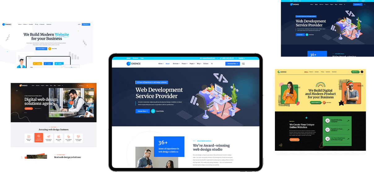 Custom Website Design Banner - LogoMashup